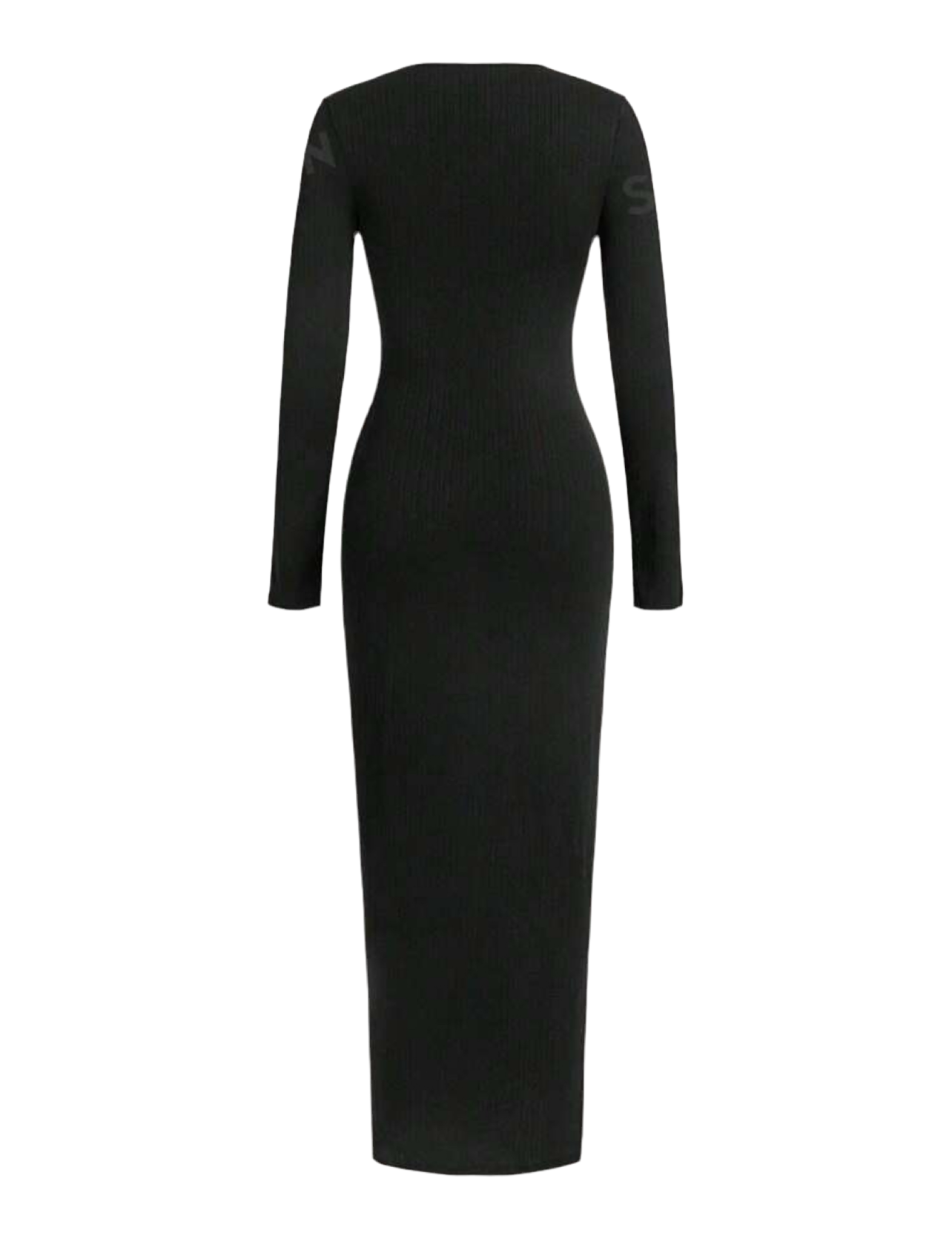 V-Neck Cutout Tie Front Slit Dress